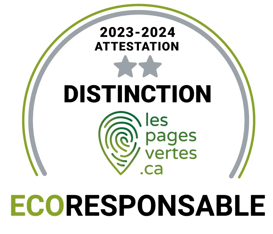 Eco-responsible certificate 2024 with distinction 