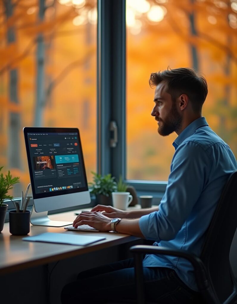 Concepteur de sites web Laurentides bureau ordinateur