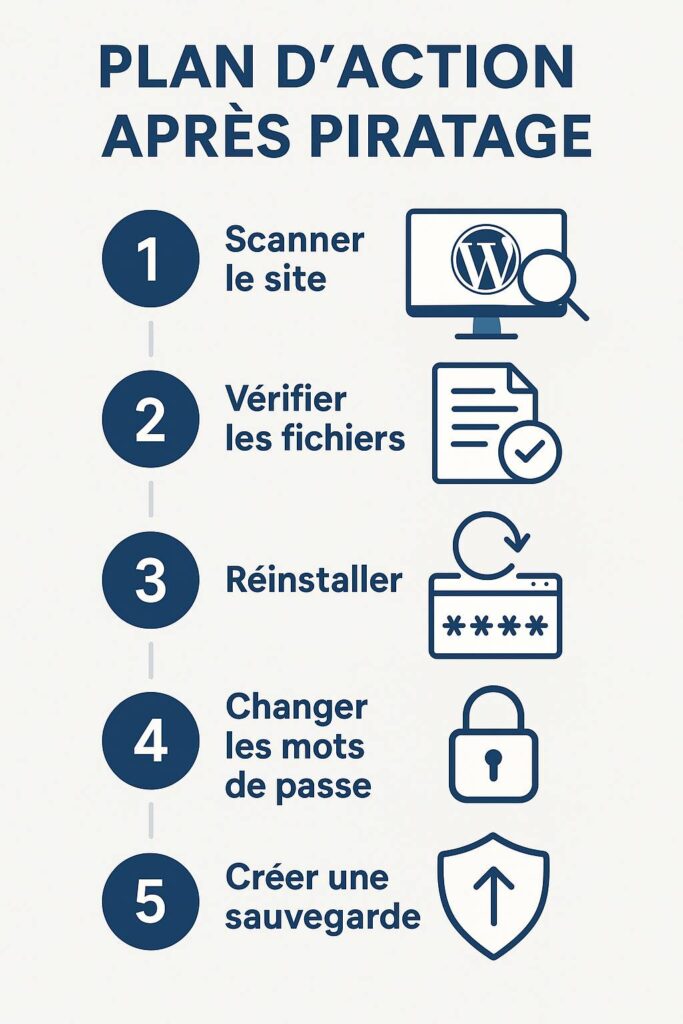 plan action piratage WordPress