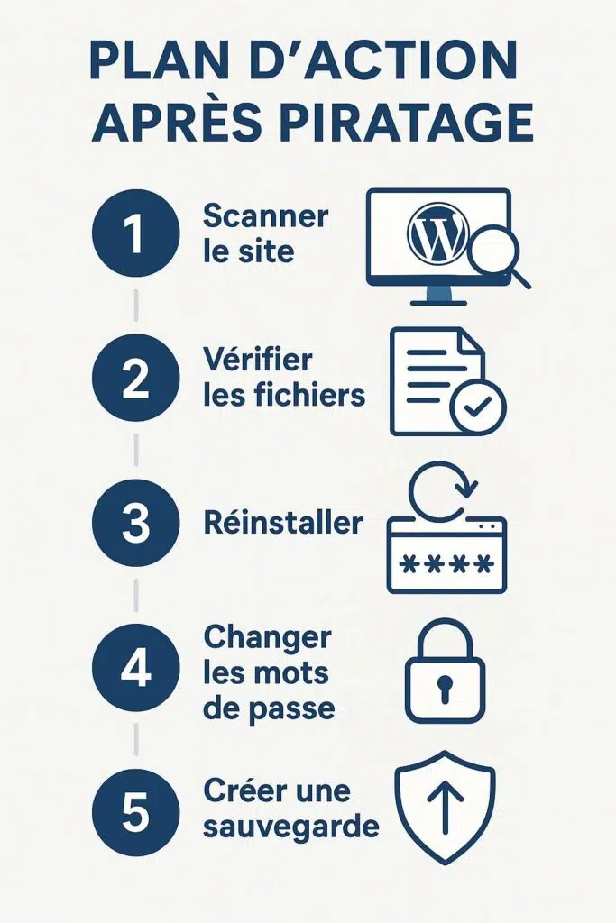 plan action piratage WordPress